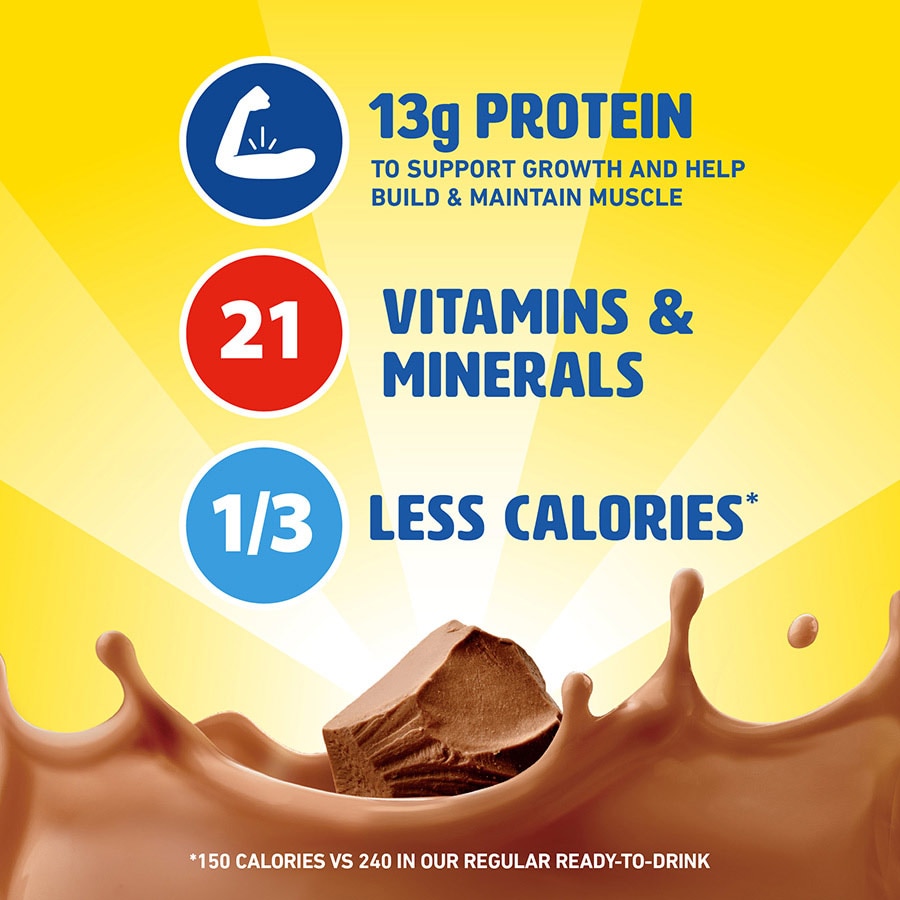 Carnation Breakfast Essentials® 13g protein, vitamins & minerals and less calories